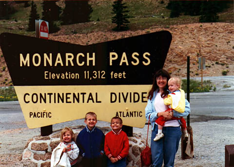 Family in 1992 at Monarch Pass